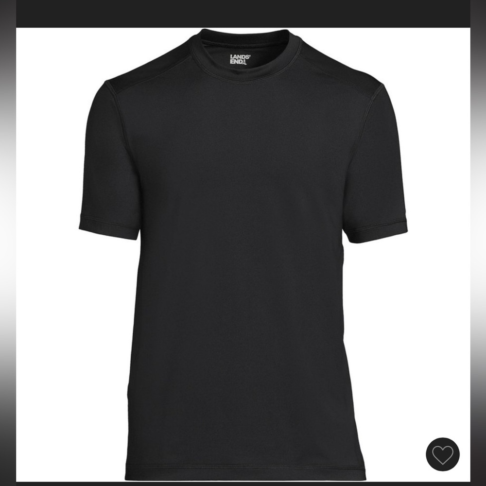 Lands' End Men's UPF 50 Swim Tee/Cooling Rash-guard